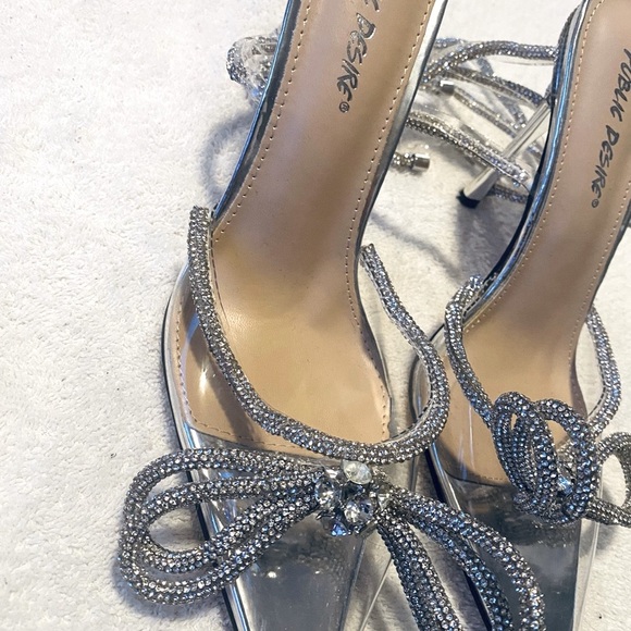 Public Desire Shoes - Brand New Sparkly Strappy Heels By PUBLIC DESIRE - Heel Height 4 Inches - Box 50